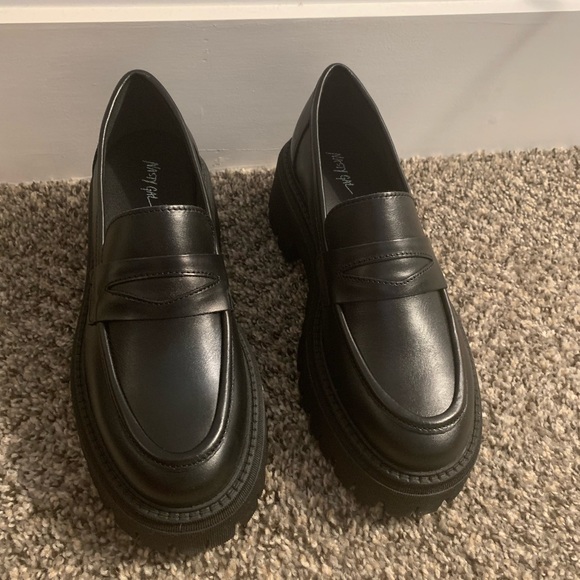 Leather Chunky Penny Loafers SOLD OUT STOCK - Picture 6 of 8